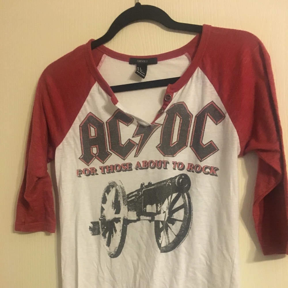 AC/DC Baseball top